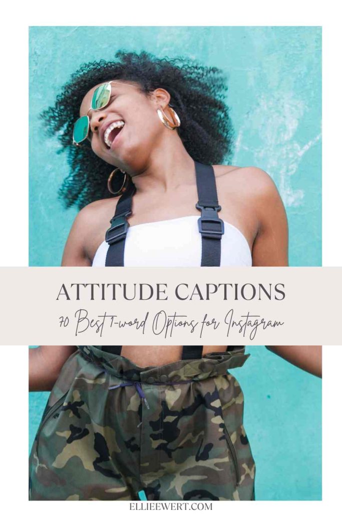 One Word Attitude Captions pin