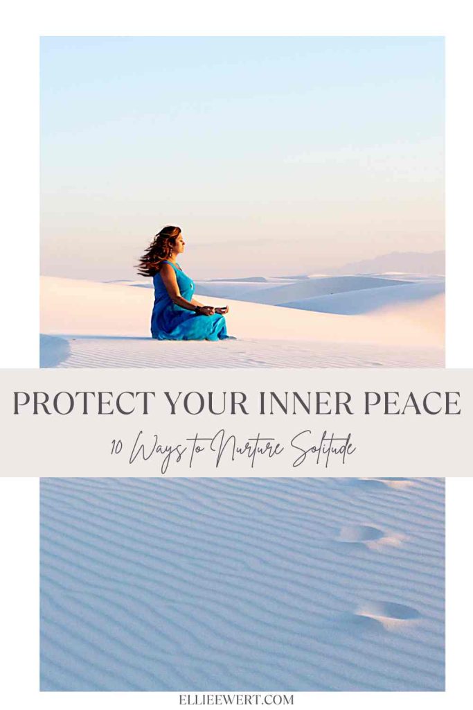 protect your inner peace pin