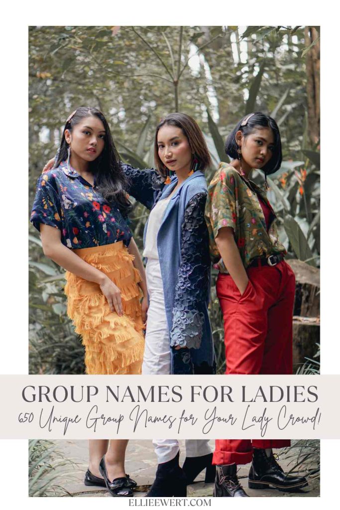 group names for ladies pin