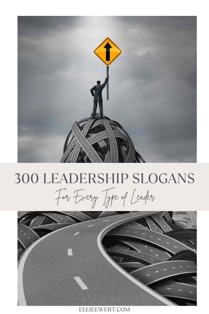 leadership slogans pin