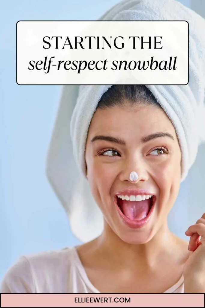 self-respect snowball pin